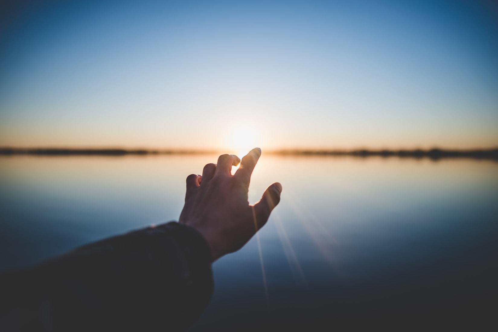 Outstretched hand